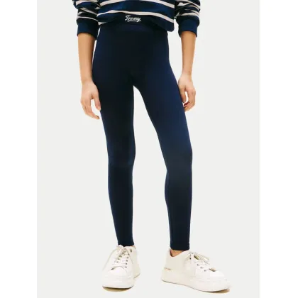 Zdjęcie Tommy Hilfiger Legginsy KG0KG08628 Granatowy Slim Fit