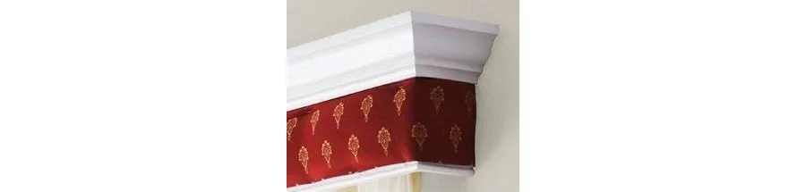 obrazek 1 Luksusowy Karnisz do apartamentu podwójny szeroki lakier sosna 120 cm