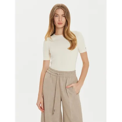 Zdjęcie Tommy Hilfiger T-Shirt WW0WW43918 Beżowy Slim Fit