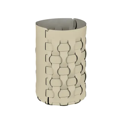 Picture Luxurious leather basket Dubai, cream color