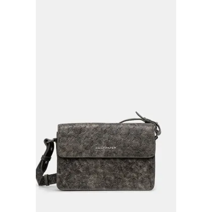 Zdjęcie Daily Paper torebka skórzana Meru Vintage Leather Bag kolor szary 2511061