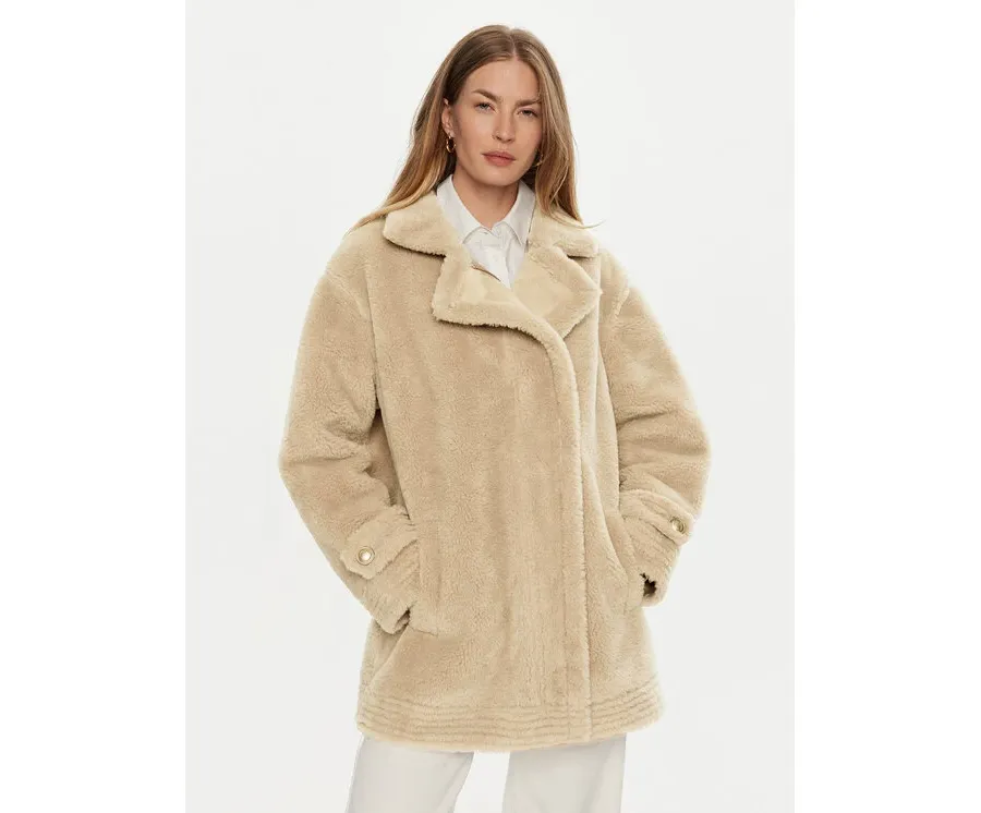 obrazek 1 Guess Futro Elisabetta W4BL16 WGHZ0 Beżowy Regular Fit