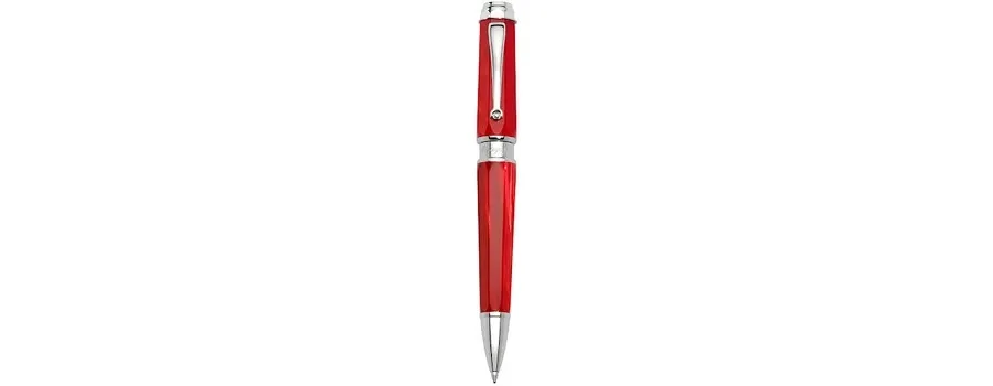 obrazek 1 Red Emblema Długopis Srebro Celluloid Montegrappa