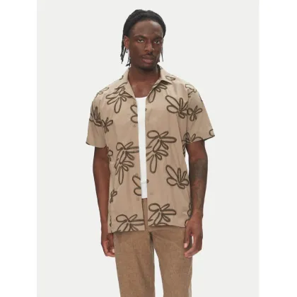 Zdjęcie Lindbergh Koszula 30-203705 Beżowy Regular Fit