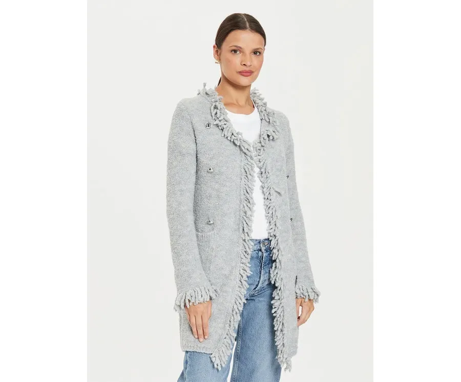 obrazek 1 Marella Kardigan Regina 2423906024 Szary Regular Fit