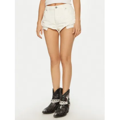 Zdjęcie One Teaspoon Szorty jeansowe Bandits 26804 Écru Regular Fit