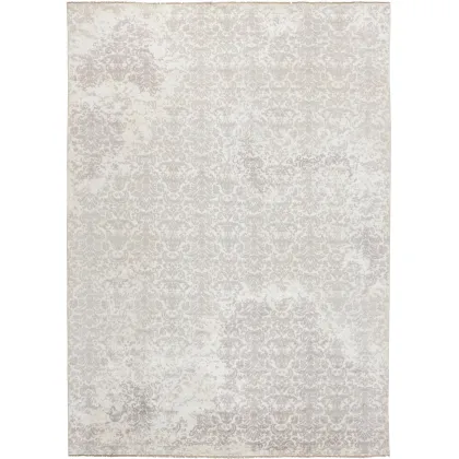 Picture Wonderful white-gray exclusive 3D carpet - DAMASK 7089
