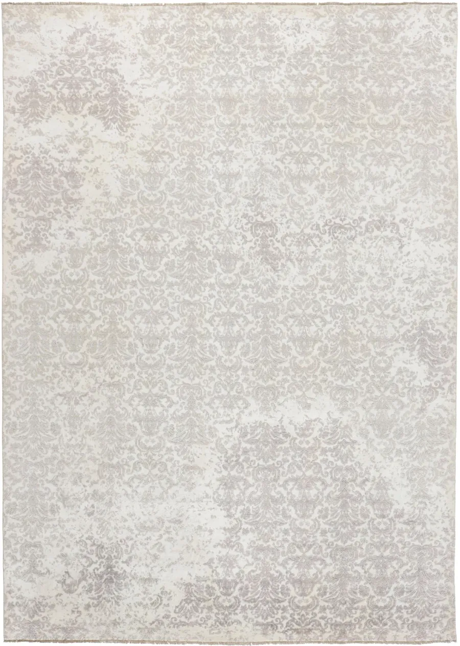 picture 1 Wonderful white-gray exclusive 3D carpet - DAMASK 7089