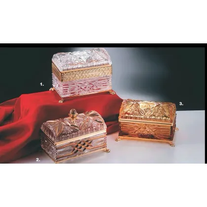 Zdjęcie Eleganckie kryształowe szzkatułki na biżuterię