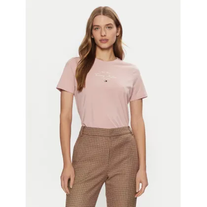 Zdjęcie Tommy Hilfiger T-Shirt WW0WW43895 Różowy Regular Fit