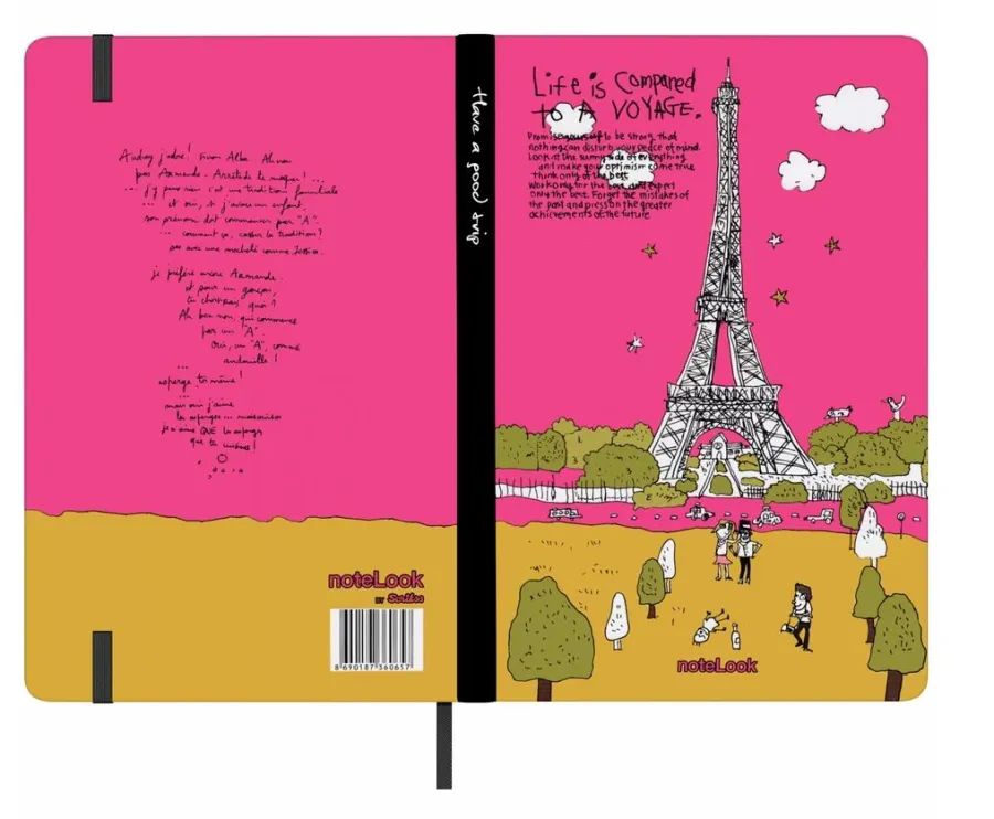 obrazek 5 Oryginalny Notebook A5-A6 z serii Cities Of The World - Paryż