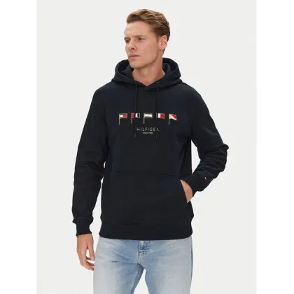 Zdjęcie Tommy Hilfiger Bluza Multi Flags MW0MW38666 Granatowy Regular Fit
