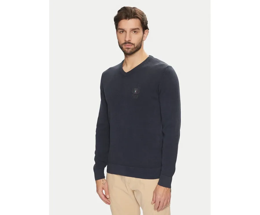 obrazek 1 Aeronautica Militare Longsleeve 242MA1512L463 Granatowy Regular Fit