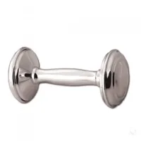 Picture Silver baby rattle in the shape of a dumbbell - Zaramella Argenti