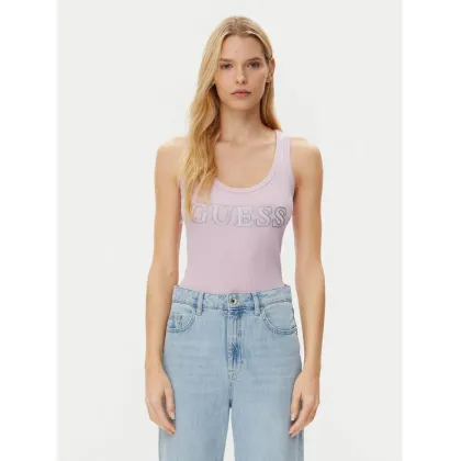 Zdjęcie Guess Top W5GP29 KA0H1 Różowy Regular Fit