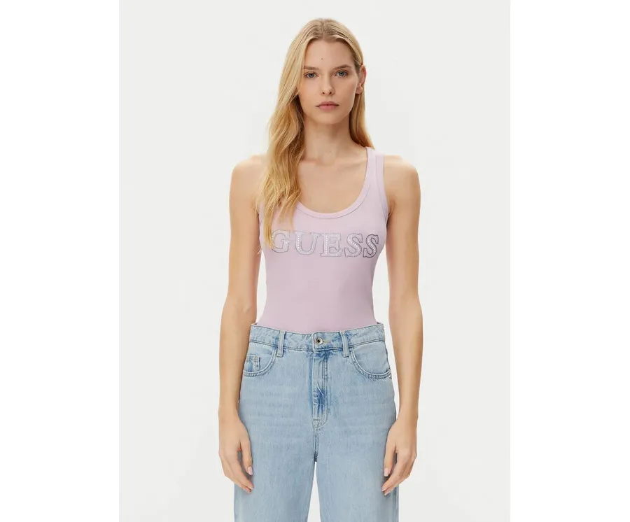obrazek 1 Guess Top W5GP29 KA0H1 Różowy Regular Fit