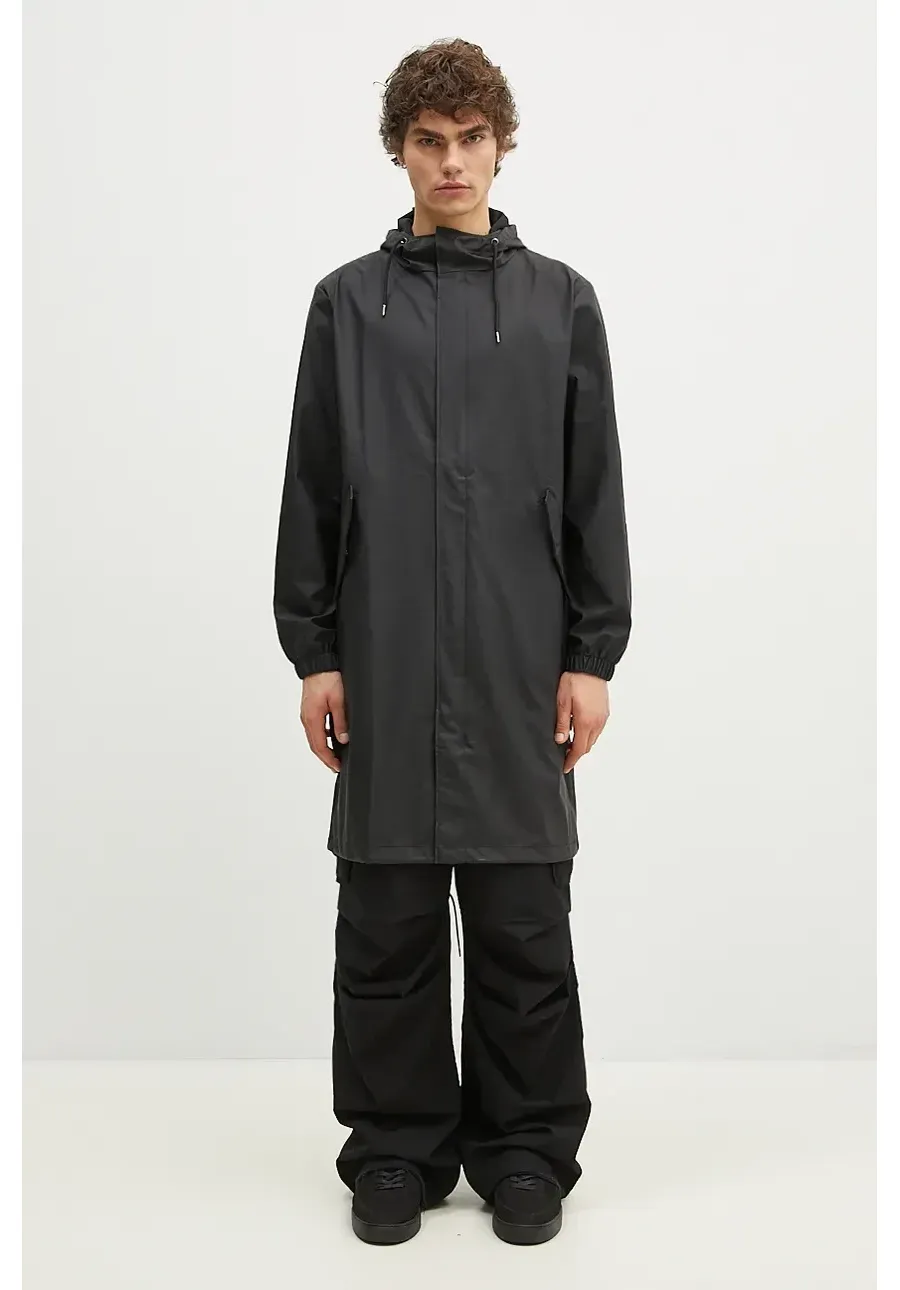 obrazek 1 Rains parka 18140 Fishtail Parka 18140 kolor czarny przejściowa 18140.01-Black