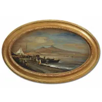 Picture Italian oil painting on canvas