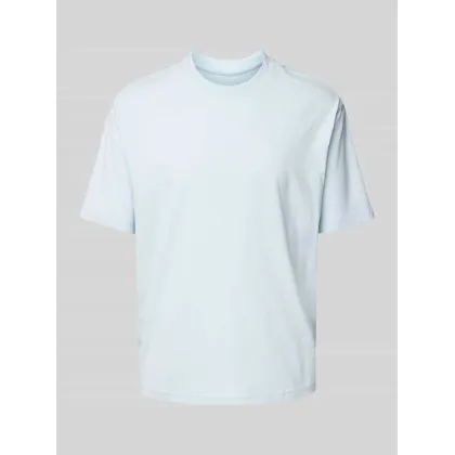 Zdjęcie T-shirt z prążkowanym okrągłym dekoltem