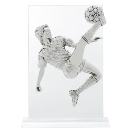 Zdjęcie Figurka z piłkarzem na biurko - Astra Argenti
