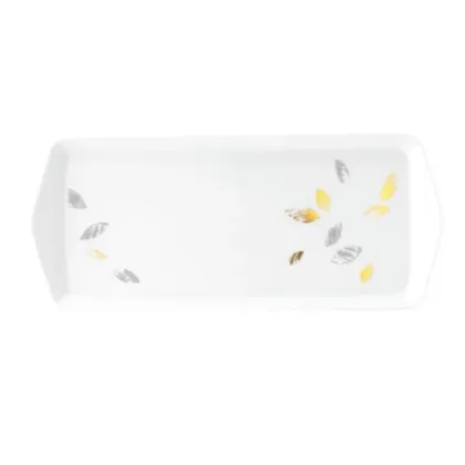 Zdjęcie Luksusowy prostokątny porcelanowy półmisek na ciasto – Tettau