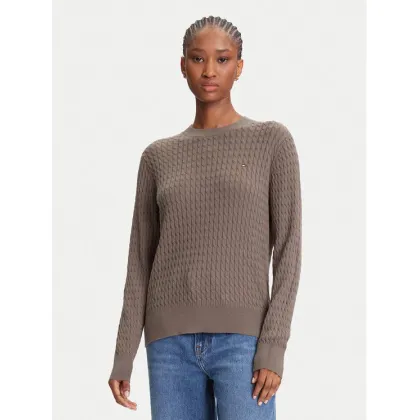 Zdjęcie Tommy Hilfiger Sweter Fine WW0WW44993 Brązowy Regular Fit