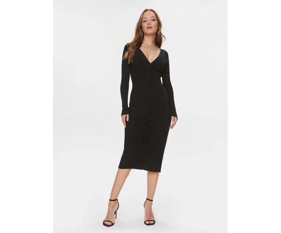 obrazek 1 Guess Sukienka dzianinowa Celia W4RK60 Z34O0 Czarny Slim Fit