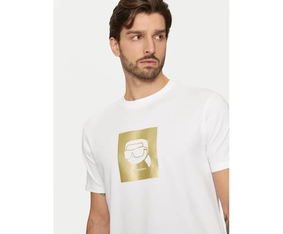 obrazek 1 KARL LAGERFELD T-Shirt 755460 551235 Biały Regular Fit