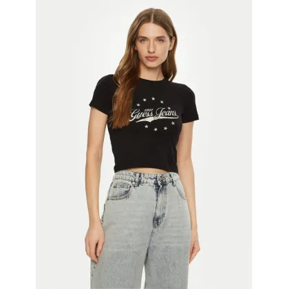 Zdjęcie Guess Jeans T-Shirt W5RI59 J1314 Czarny Regular Fit