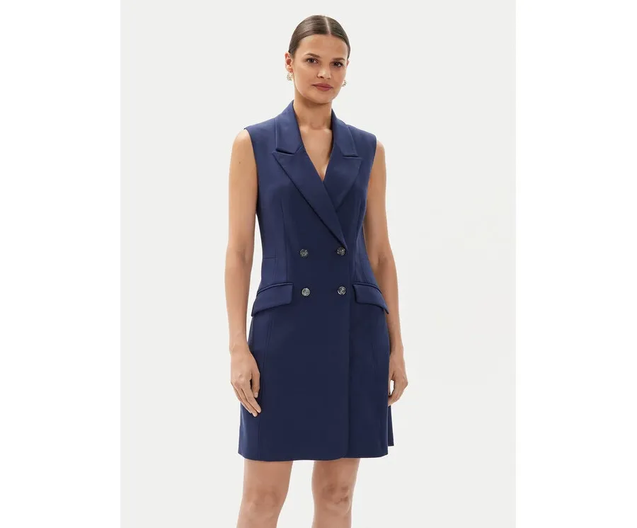 obrazek 1 Guess Sukienka koktajlowa W4YK25 KBJP2 Granatowy Regular Fit