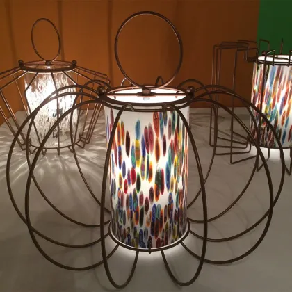 Zdjęcie Wielokolorowa latarnia ozdobna Redentor z włoskiego szkła