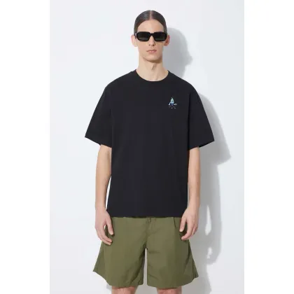 Zdjęcie ICECREAM t-shirt bawełniany Team Eu Skate Cone męski kolor czarny z nadrukiem IC24132