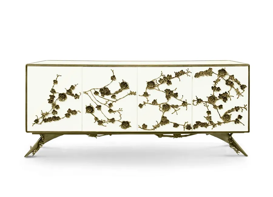picture 5 Unusual chest of drawers for living room made of brass