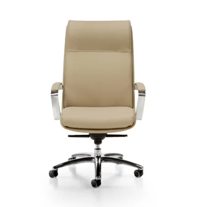 Zdjęcie Ekskluzywny skórzany fotel Croma do stylowych pomieszczeń biurowych