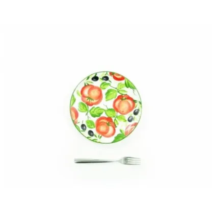 Zdjęcie Ceramiczny 21 centymetrowy talerz w stylu wiejskim - Le Ceramiche