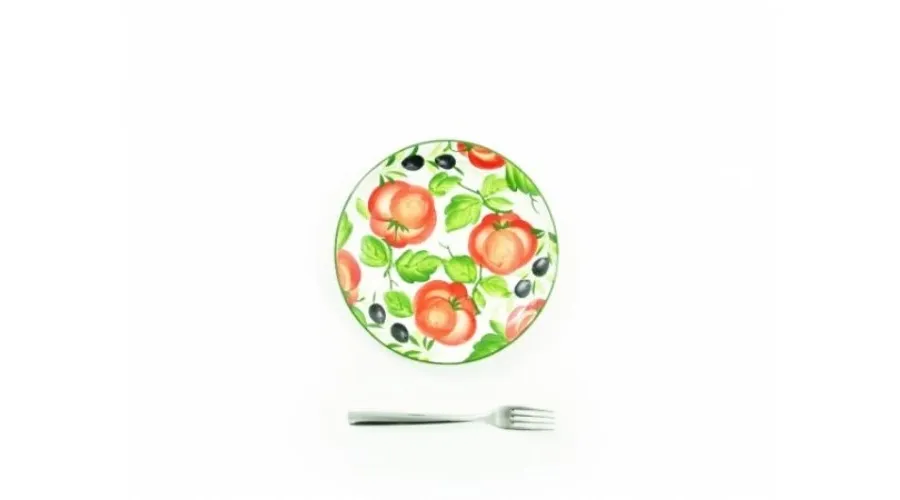 obrazek 1 Ceramiczny 21 centymetrowy talerz w stylu wiejskim - Le Ceramiche