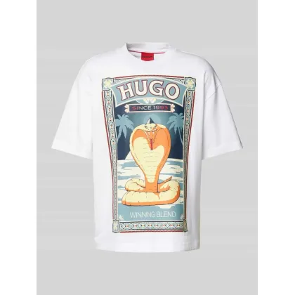 Zdjęcie T-shirt z nadrukowanym motywem i logo model ‘Dicobri’