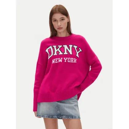 Zdjęcie DKNY Sweter DJ4R0362 Różowy Regular Fit