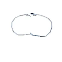 Picture Stylish semi-rigid bracelet with zircons