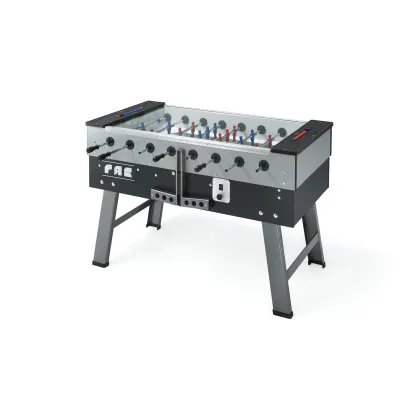 Zdjęcie Klasyczny, Elegancki Stół do Piłkarzyków San Siro Szaro - Czarny - FAS