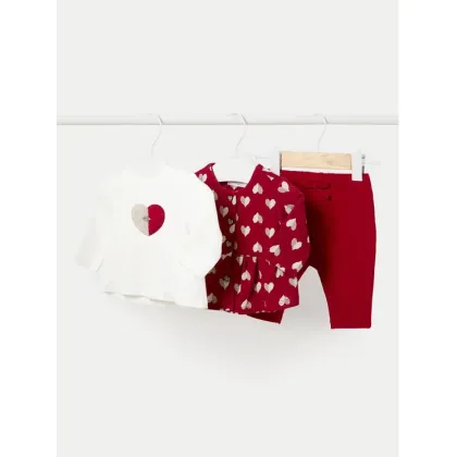 Zdjęcie Mayoral Komplet bluza, bluzka i spodnie 2785 Kolorowy Regular Fit