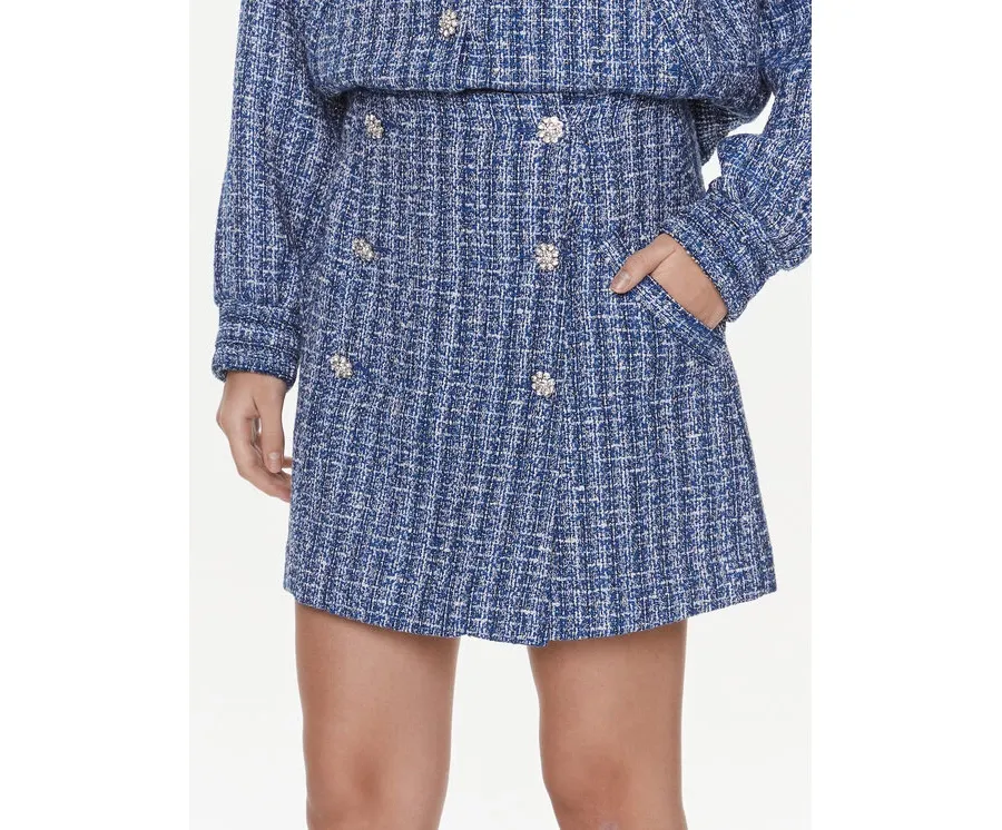obrazek 1 Custommade Spódnica mini Rachelle 999830902 Niebieski Regular Fit