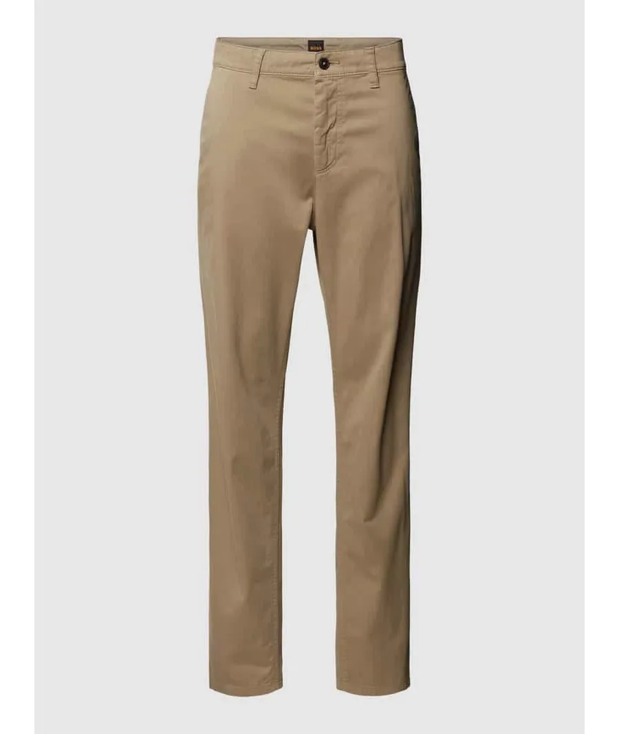 obrazek 1 Chinosy o kroju tapered fit z wpuszczanymi kieszeniami w stylu francuskim