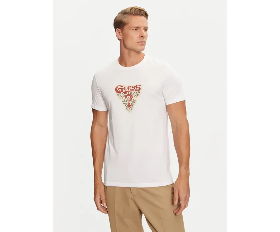 obrazek 1 Guess T-Shirt M4BI44 I3Z14 Biały Regular Fit
