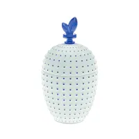Picture Beautiful Blue Ming porcelain container for jewelry or trinkets