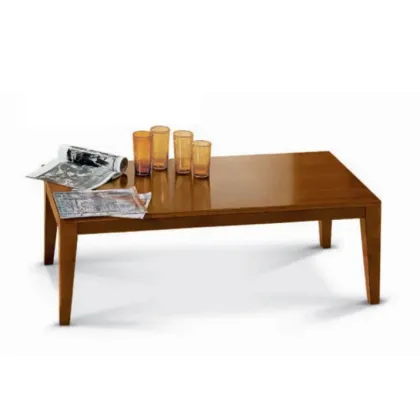 Zdjęcie Prostokątny stolik kawowy wykończenie antyczny orzech, do salonu - Fratelli Mirandola