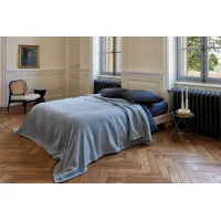 Zdjęcie Wysokiej jakości narzuta wełniana Courmayeur Ciel