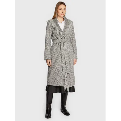 Zdjęcie TWINSET Płaszcz wełniany 222TT2290 Szary Regular Fit