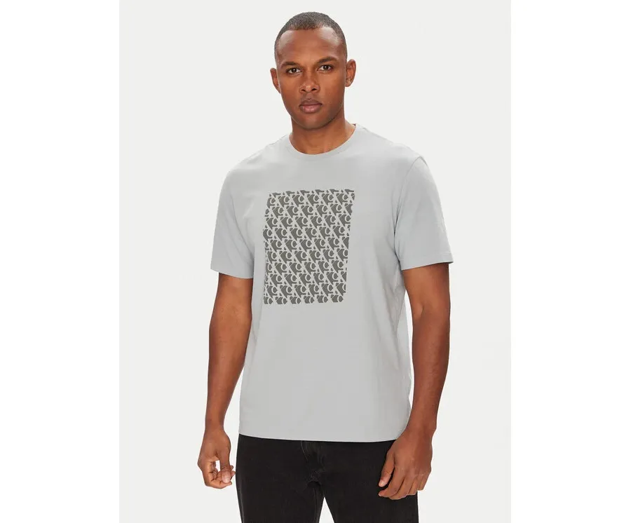 obrazek 1 Calvin Klein Jeans T-Shirt Macro Aop LV04RC841G Szary Regular Fit