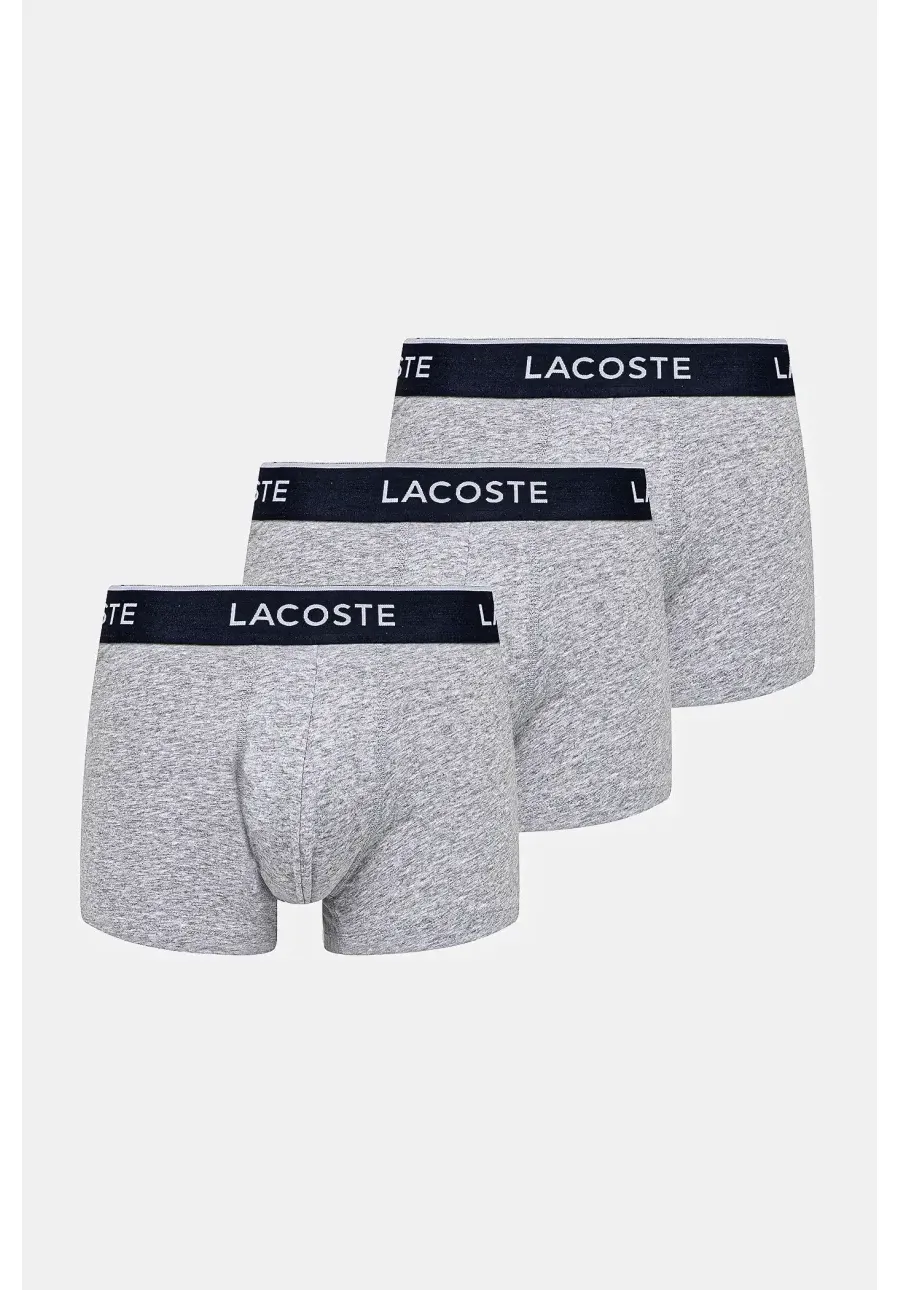 obrazek 1 Lacoste bokserki 3-pack męskie kolor szary 5H1300
